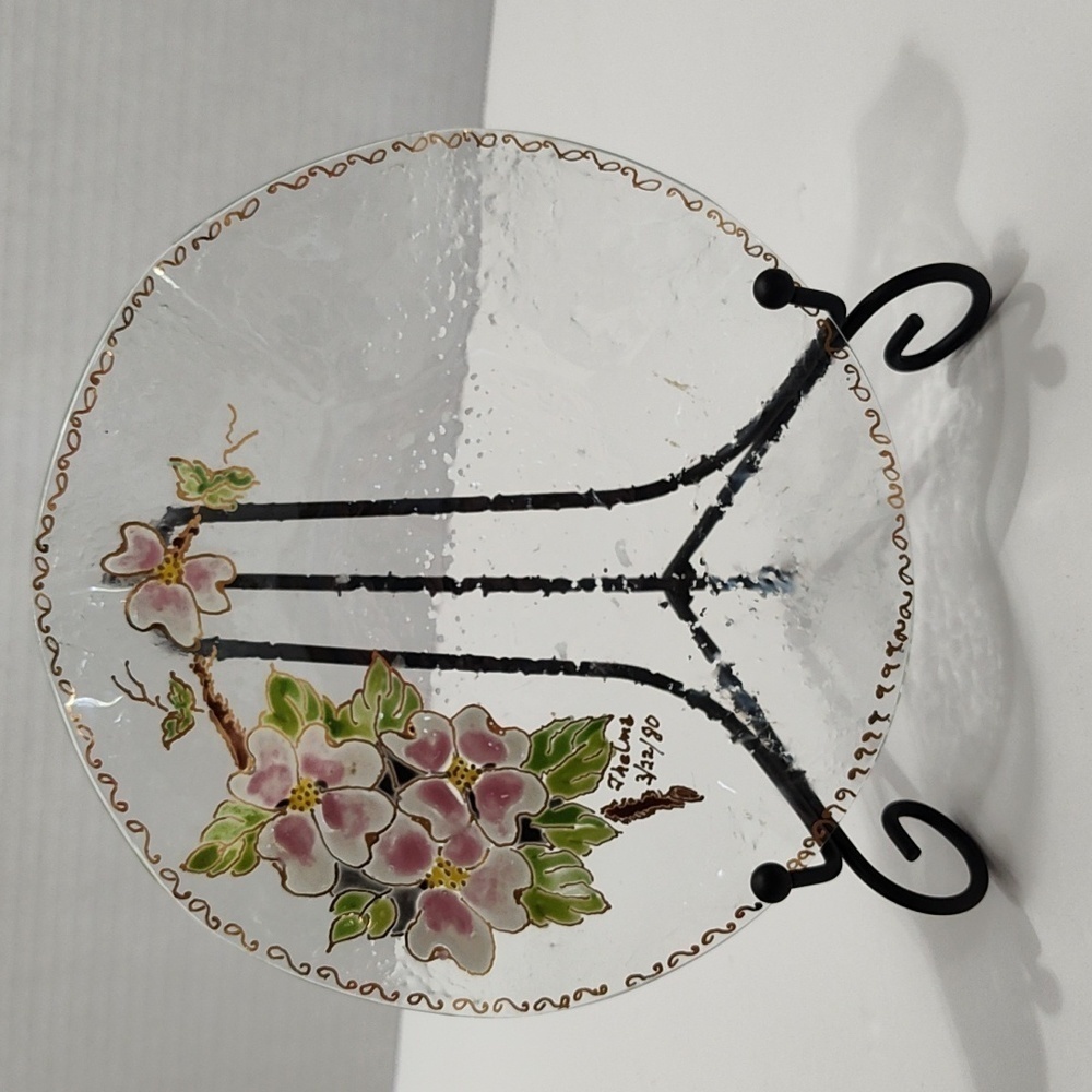 Hand Painted Scalloped Dish